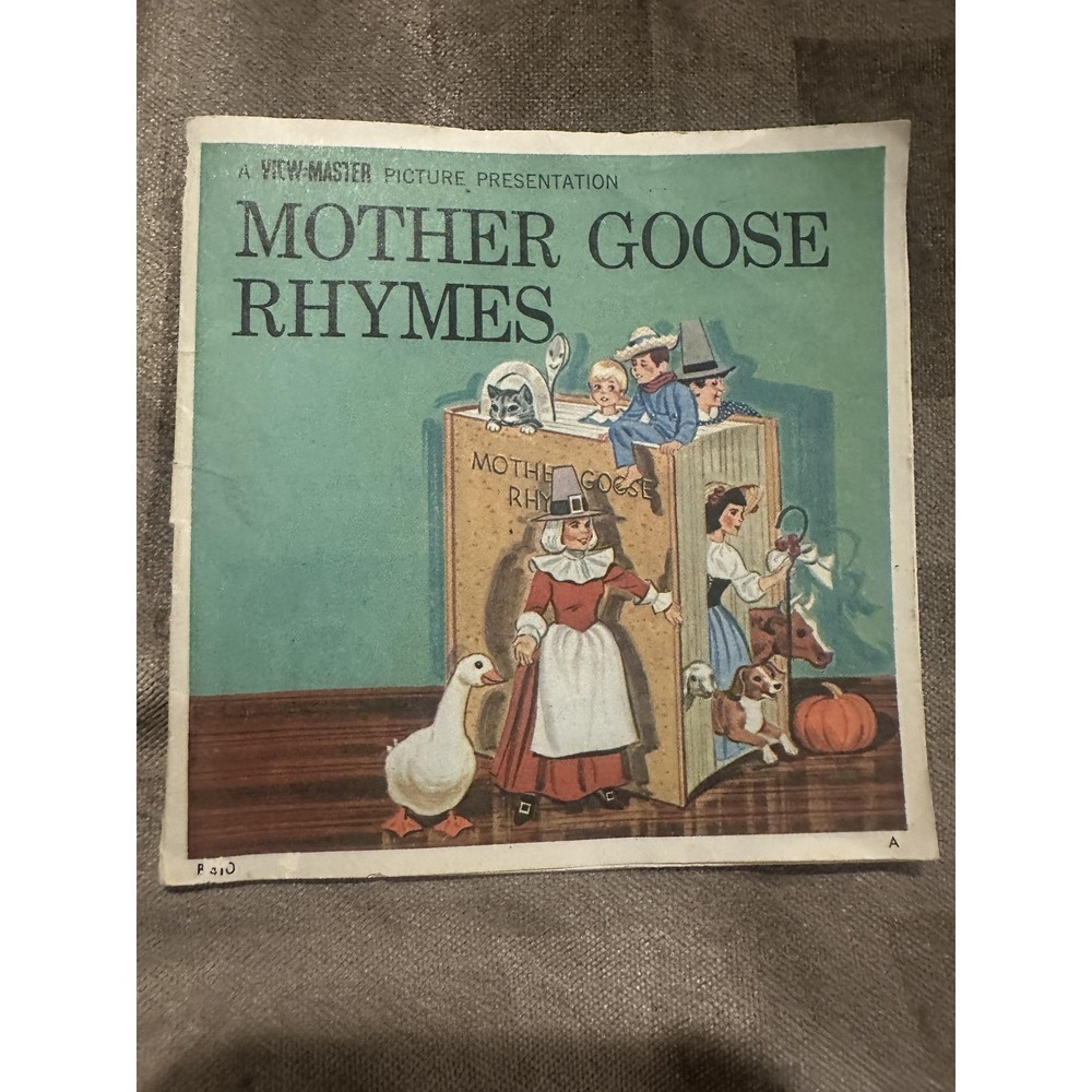 Vintage View-Master Mother Goose Rhymes Story Booklet Only GAF‎ Portland USA